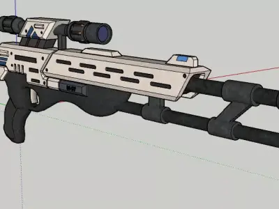 M-97 Viper Low-poly 3D model