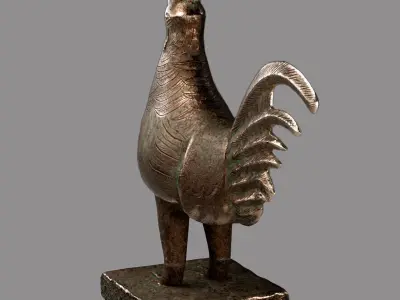 African Okukor Low-poly 3D model