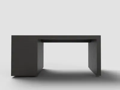 Computer Desk Free low-poly 3D model