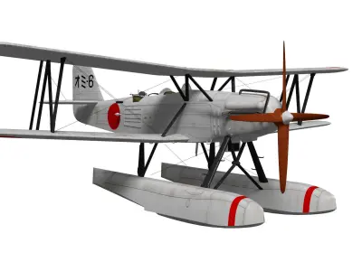 Kawanishi E7K1 Alf 3D model