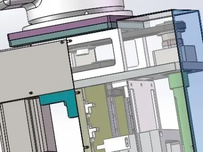 Z axis polishing machine 3D model