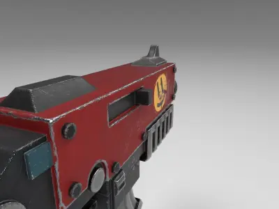 Space Marine Bolter Low-poly 3D model