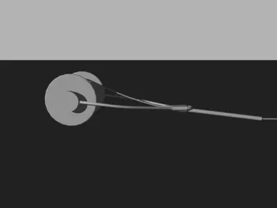 Fly Tying Bobbin Free 3D model