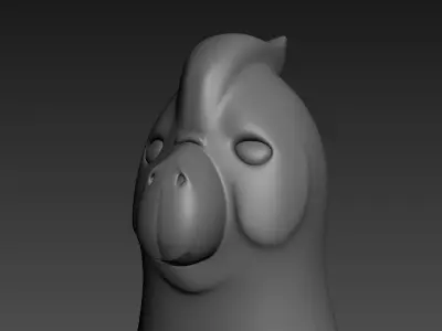 Orangutan cartoon character 3D model