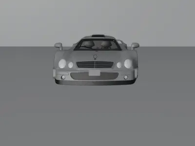 Mercedes-Benz AMG CLK GTR 3D MODEL Free 3D model