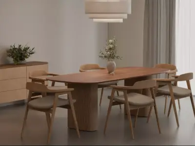 Dining Room Pack 01 Free 3D model