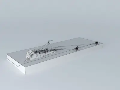 ARGO NAUTIX traditional rhine ship Cologne Oberlaender 1531 3D model