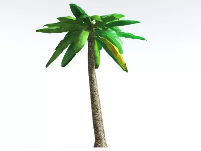 EVERYPlant Bjuvia Cycad LowPoly 4 --12 Models-- Low-poly 3D model