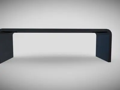 Metal Bench  Low-poly 3D model