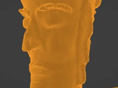 Unique Antic Vase with Faces Photo Scan 3D model