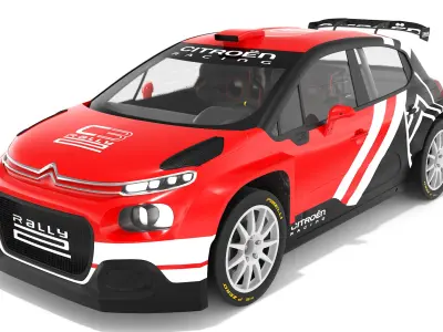 Citroen C3 Rally2 Citroen Racing 3D model