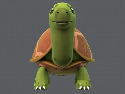 Turtle V01 Low-poly 3D model
