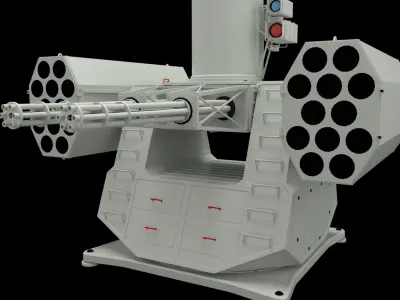 CIWS Close-In Weapon System 3D model