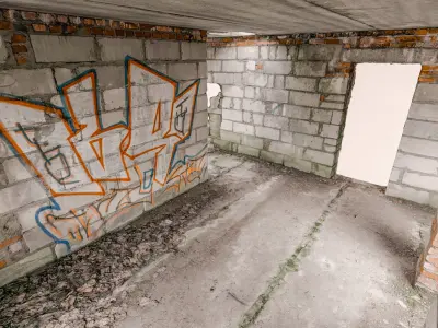 Abondoned house under construction - small part 3D model