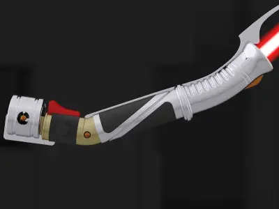 Count Dooku lightsaber 3D model