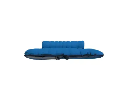 Realistic Inflatable Camping Mattress Low-poly 3D model