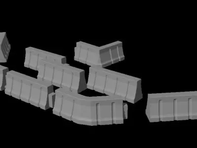 Scale terrain walls 3D print model