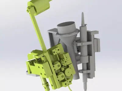 Soldering welding mechanism 3D model