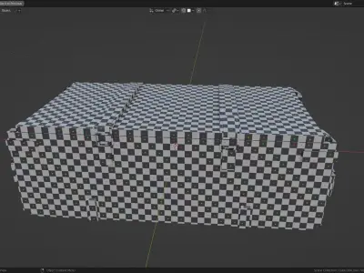 Military container Low-poly 3D model