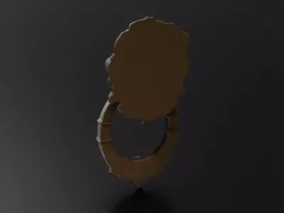Old door knocker 1 3D print model