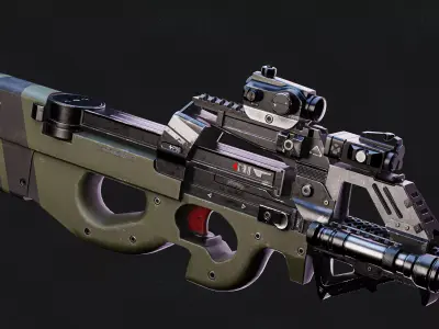 FN P90 Rifle 3D model