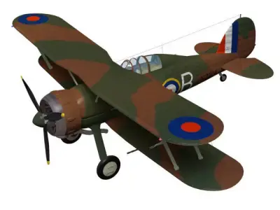 Gloster Gladiator Mk-II 3D model