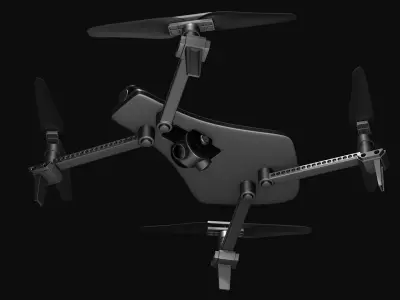 Quadcopter drone v1 3D model