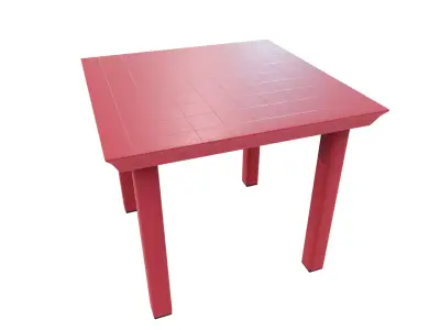 Outdoor Table  Low-poly 3D model