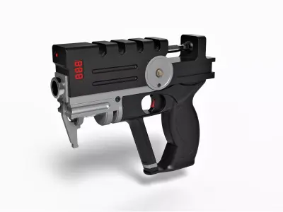Blaster of Korben Dallas from movie The Fifth Element 3D model