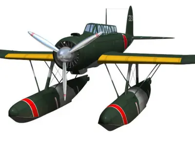 Aichi E13A Jake 3D model