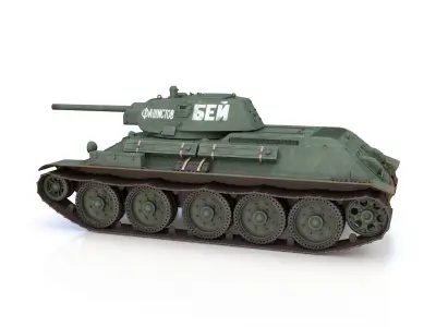T-34-76 - Model 1941 -Soviet medium tank - 109TD 3D model