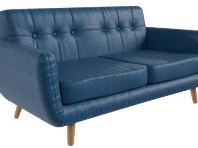 Modern Scandinavian Sofa - 3 Colors - Free Free low-poly 3D model