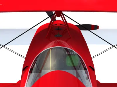 Pitts Custon Aerobatic Plane 3D model