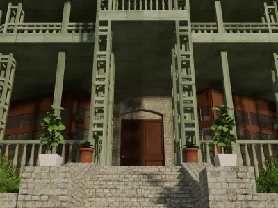 ZIARAT RESIDENCY Pakistann Monument 3D model