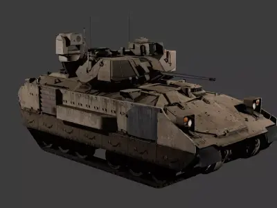 Desert M3A3 Bradley 3D model
