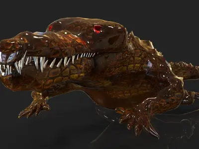 T-Croc crocodile Free 3D model