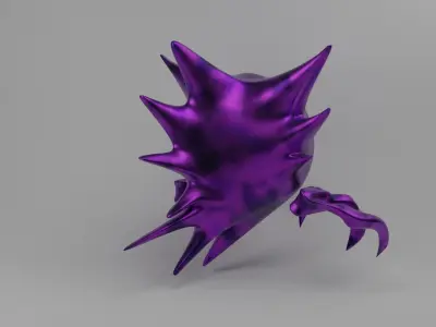 HAUNTER sculpture with spikes Free 3D model