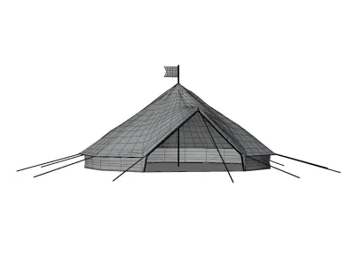 Bell Tent Low-poly 3D model
