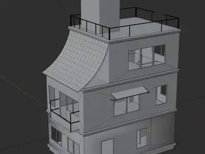 PUBG HOUSE Low-poly 3D model