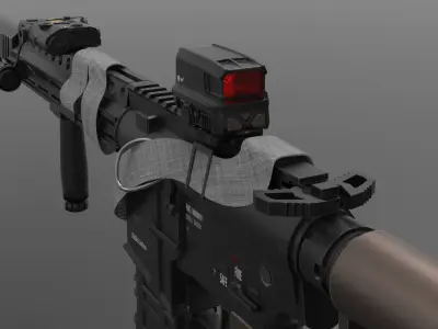 m4 Collector Fps - Tps Low-poly 3D model