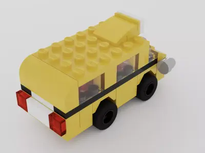 LEGO Monthly Mini Model Build School Bus 40216 3D model