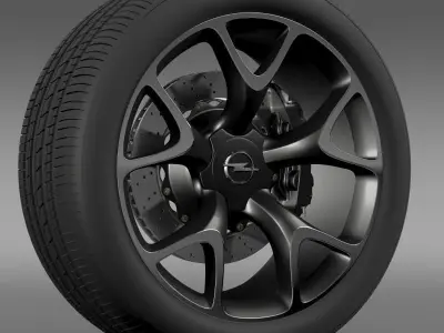 Opel Insignia OPC Concept wheel 3D model