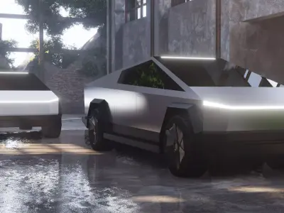 Free Cybertruck Free low-poly 3D model