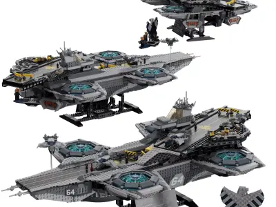 Lego - 76042 The SHIELD Helicarrier 3D model