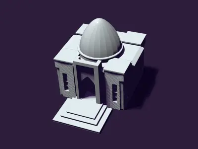 Mausoleum of Muslim Turkic peoples 3D print model