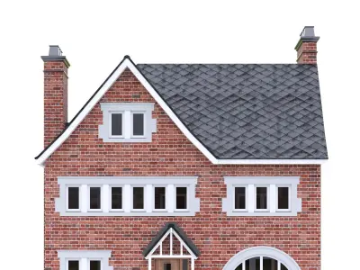 English Brick House 24 Low-poly 3D model