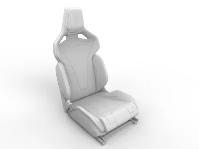 RECARO SPORT C 3D Model Low-poly 3D model