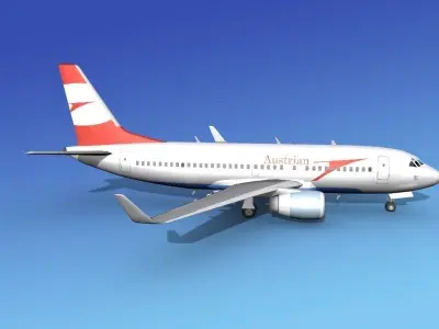 Boeing 737-700ER Austrian Airways 3D model