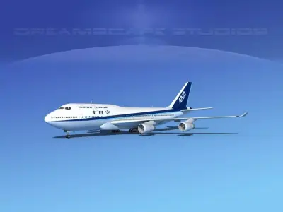 Boeing 747-400 All Nippon Airways 3D model