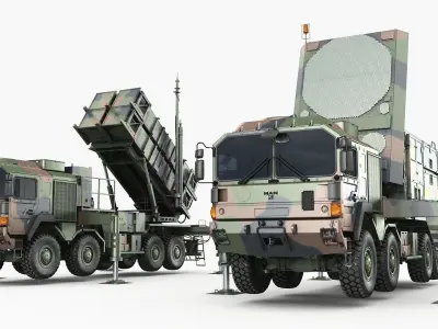 MAN MIM-104 Patriot battery 3D model